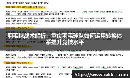 羽毛球战术解析：重庆羽毛球队如何运用转换体系提升竞技水平